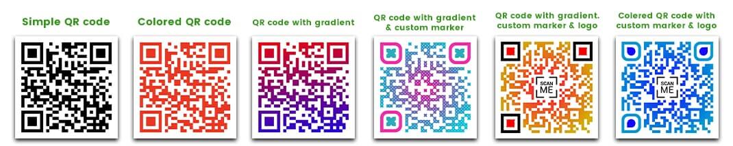 different types of qr code